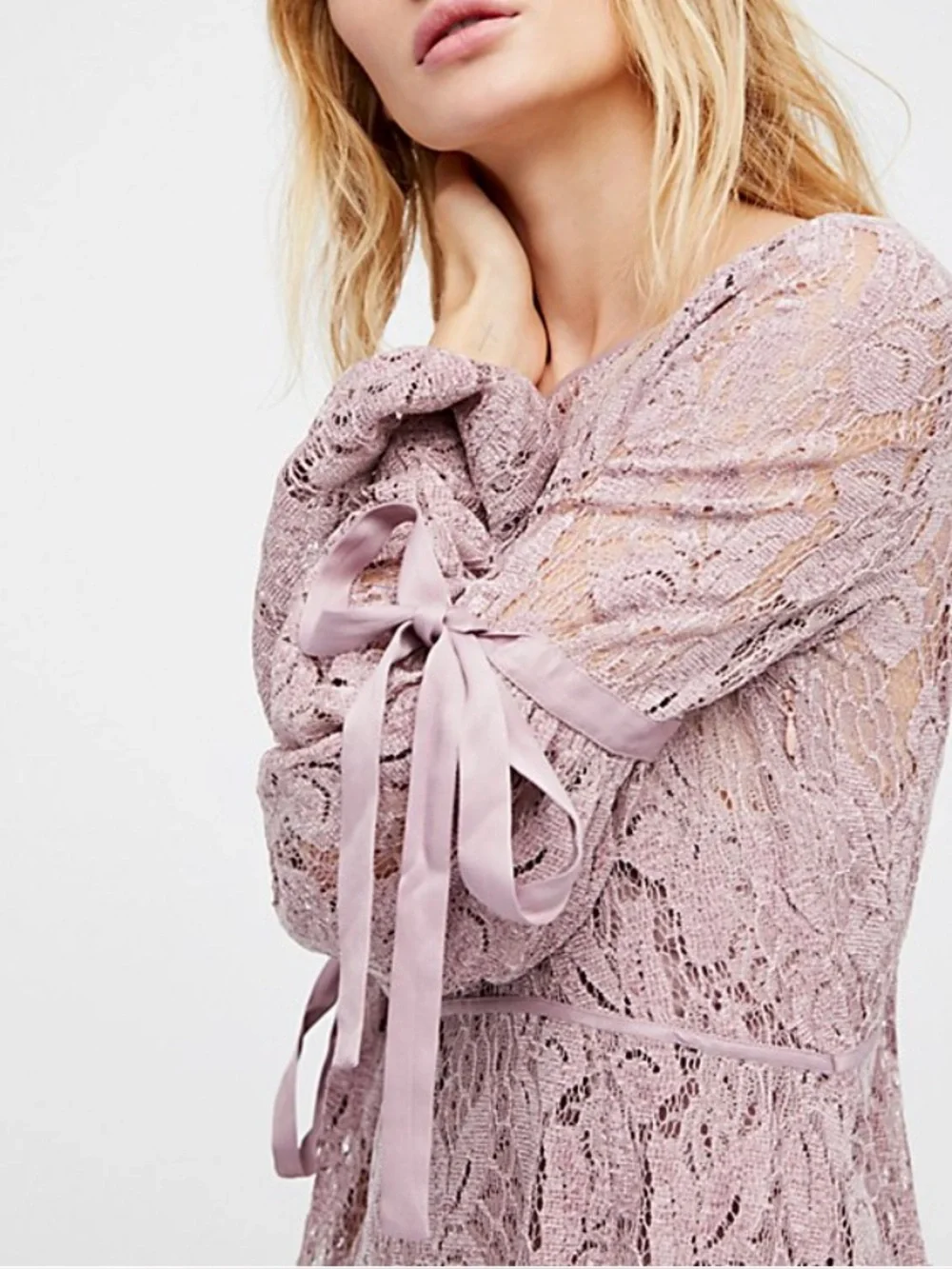 Free People Rubi Lace Mini Dress - Picture 2 of 8